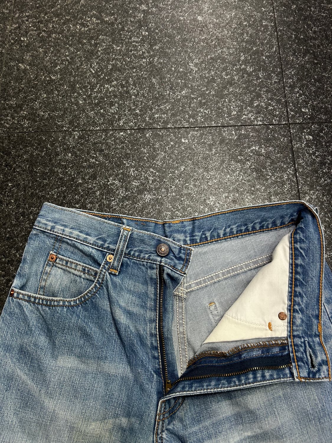 리바이스 OT220 오렌지탭 워싱 데님팬츠 청바지 28인치 상품이미지5