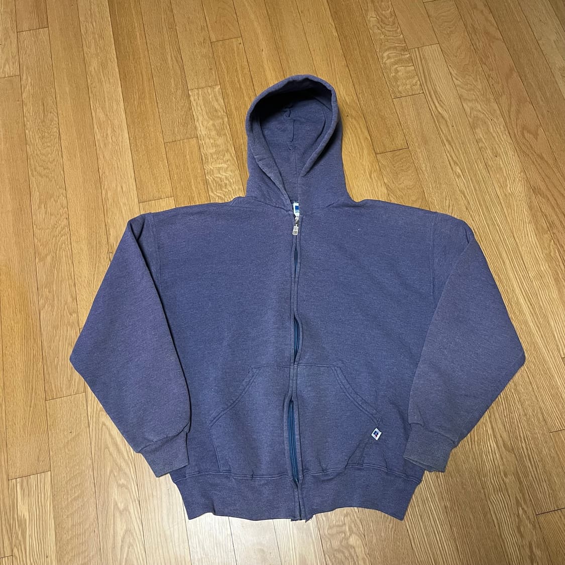 [L] 90s 빈티지 러셀 후드집업 소프트 퍼플 상품이미지2