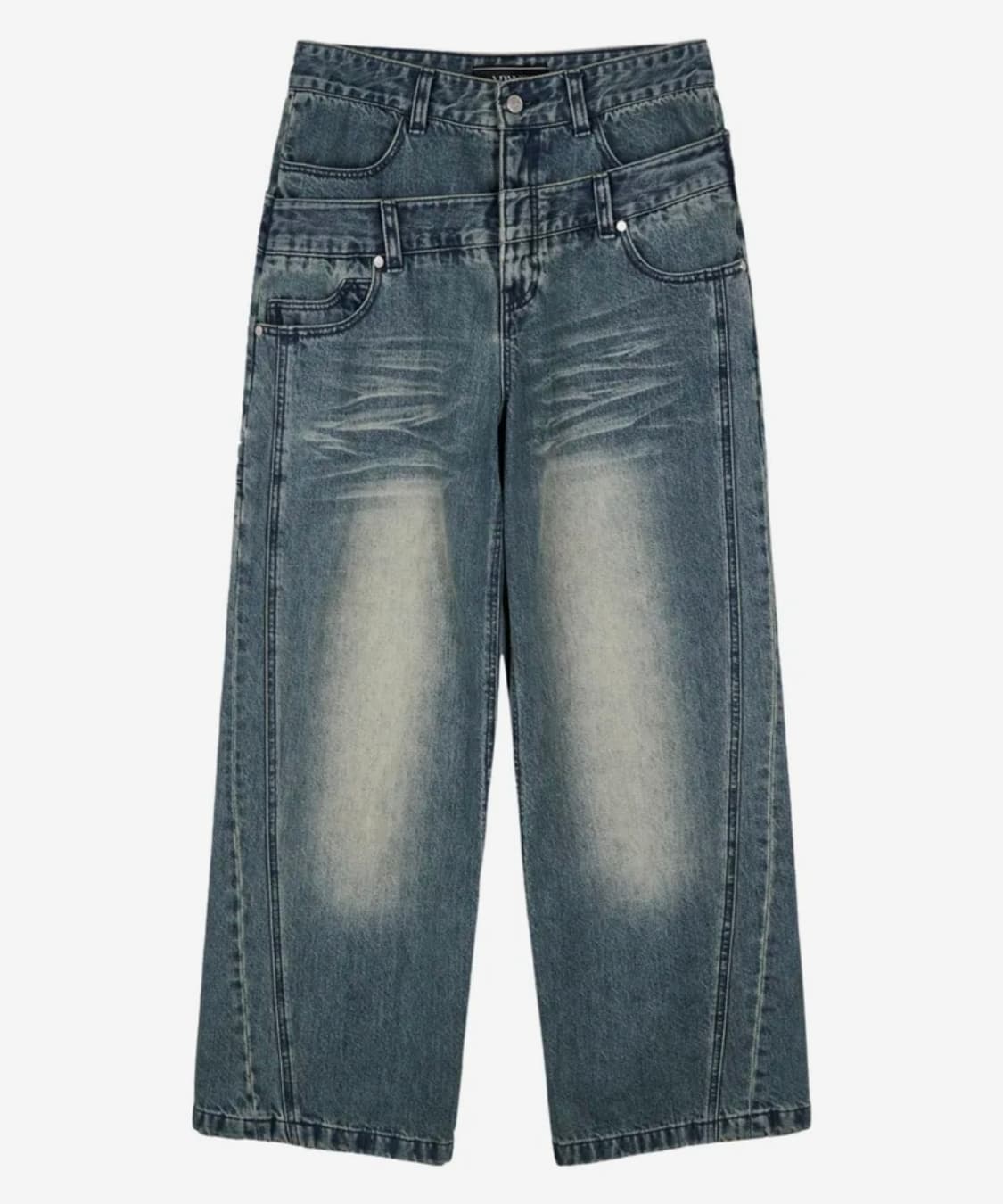 아이돈워너셀 새깅데님팬츠 상품이미지1