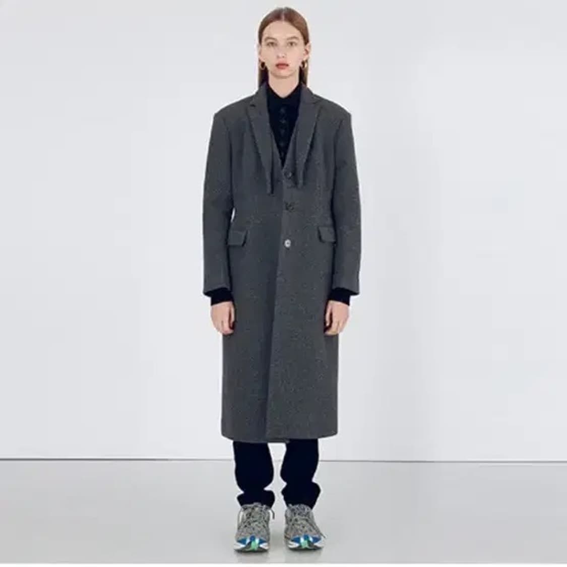 분더캄머 울 싱글 코트 (차콜/S) 상품이미지1