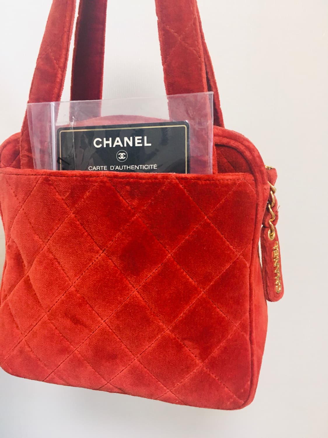 샤넬 벨벳 토트백 상품이미지1