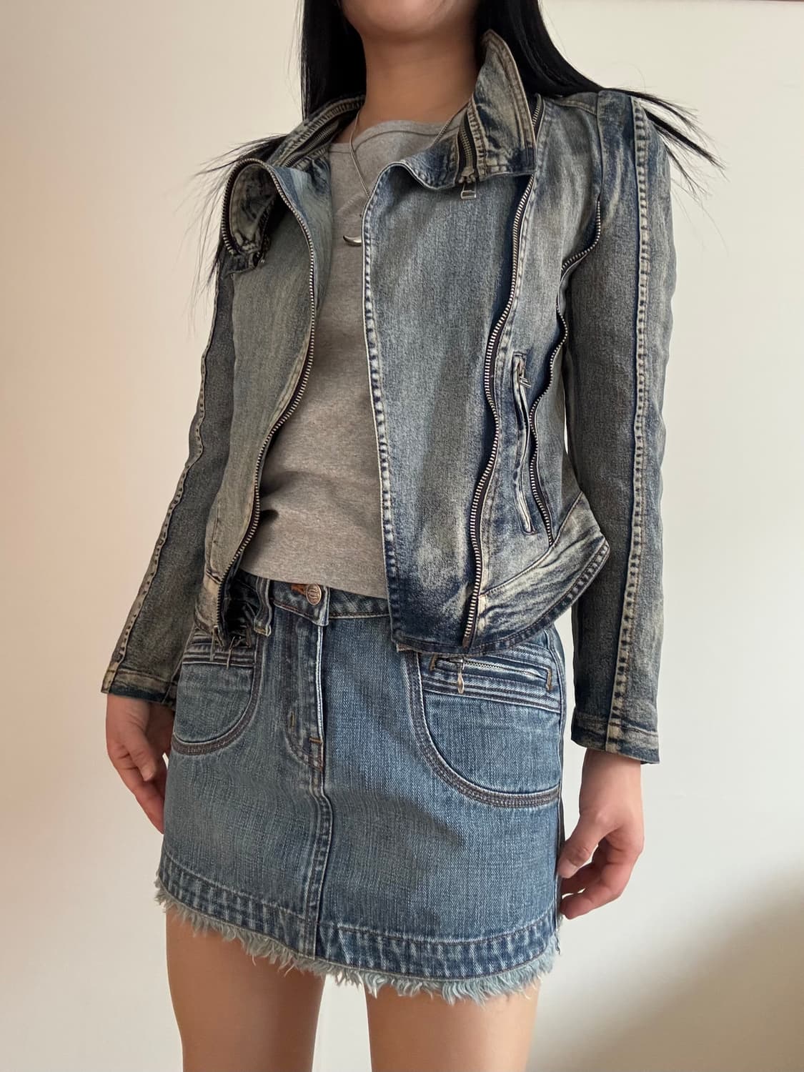 데님 라이더 자켓 상품이미지3