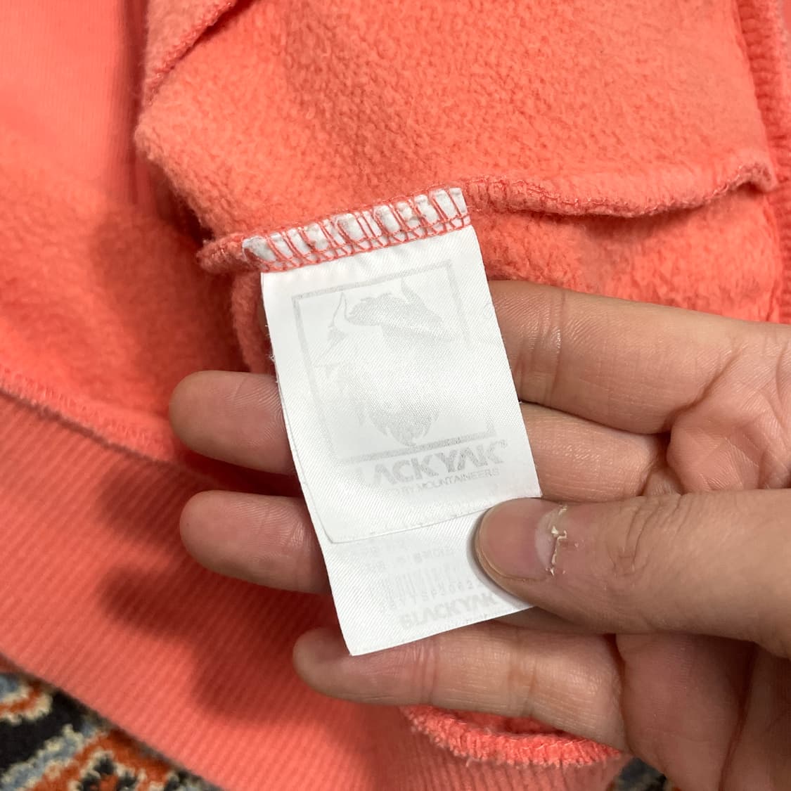 블랙야크 핑크 기모 후드집업 여성100 상품이미지4