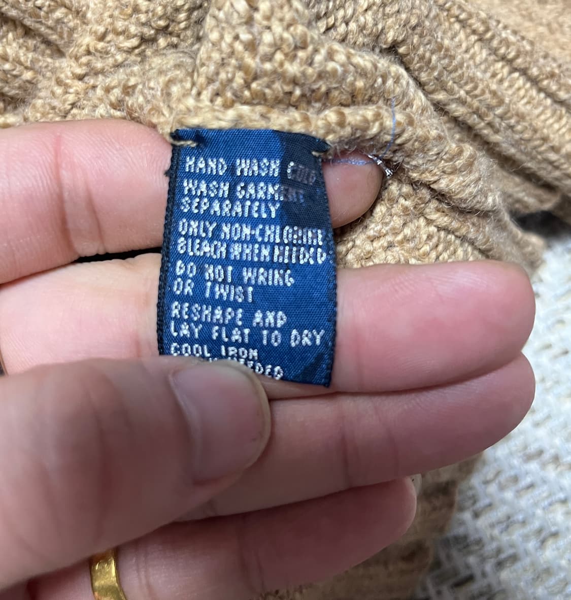 폴로랄프로렌 울 보카시 크롭 니트 스웨터 S 상품이미지7