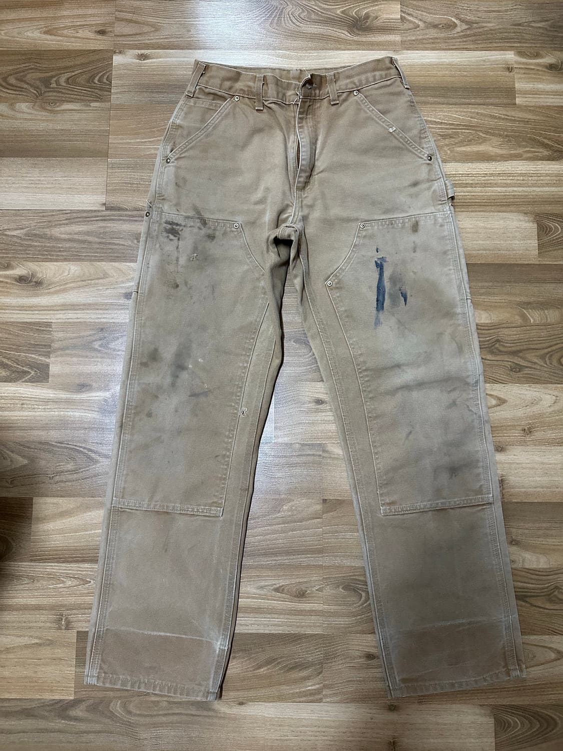 빈티지 칼하트 더블니 브라운 30x32 상품이미지1