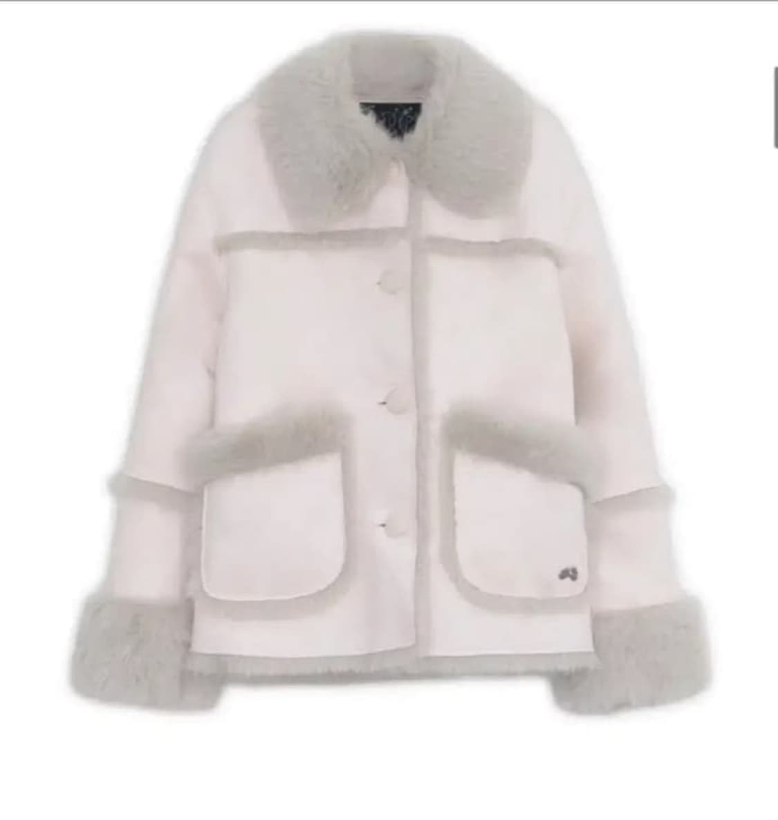 허그유어스킨 시어링 무스탕 핑크 상품이미지1