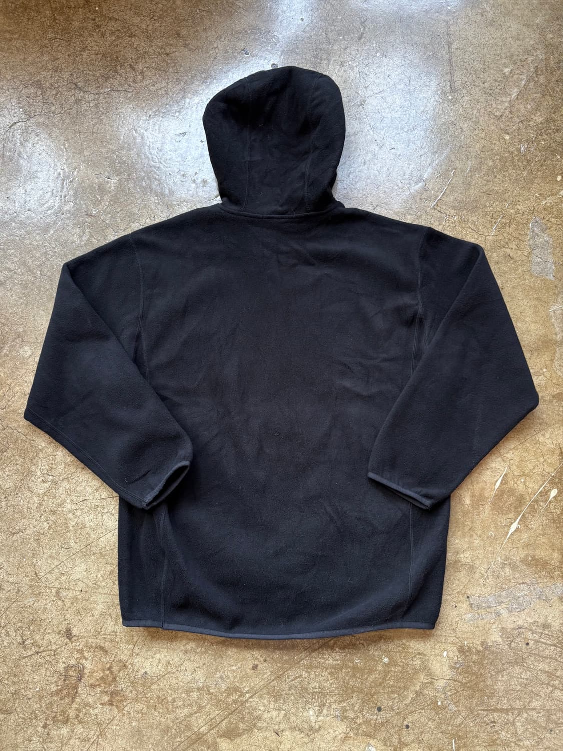 GU 블랙 플리스 후디 상품이미지5