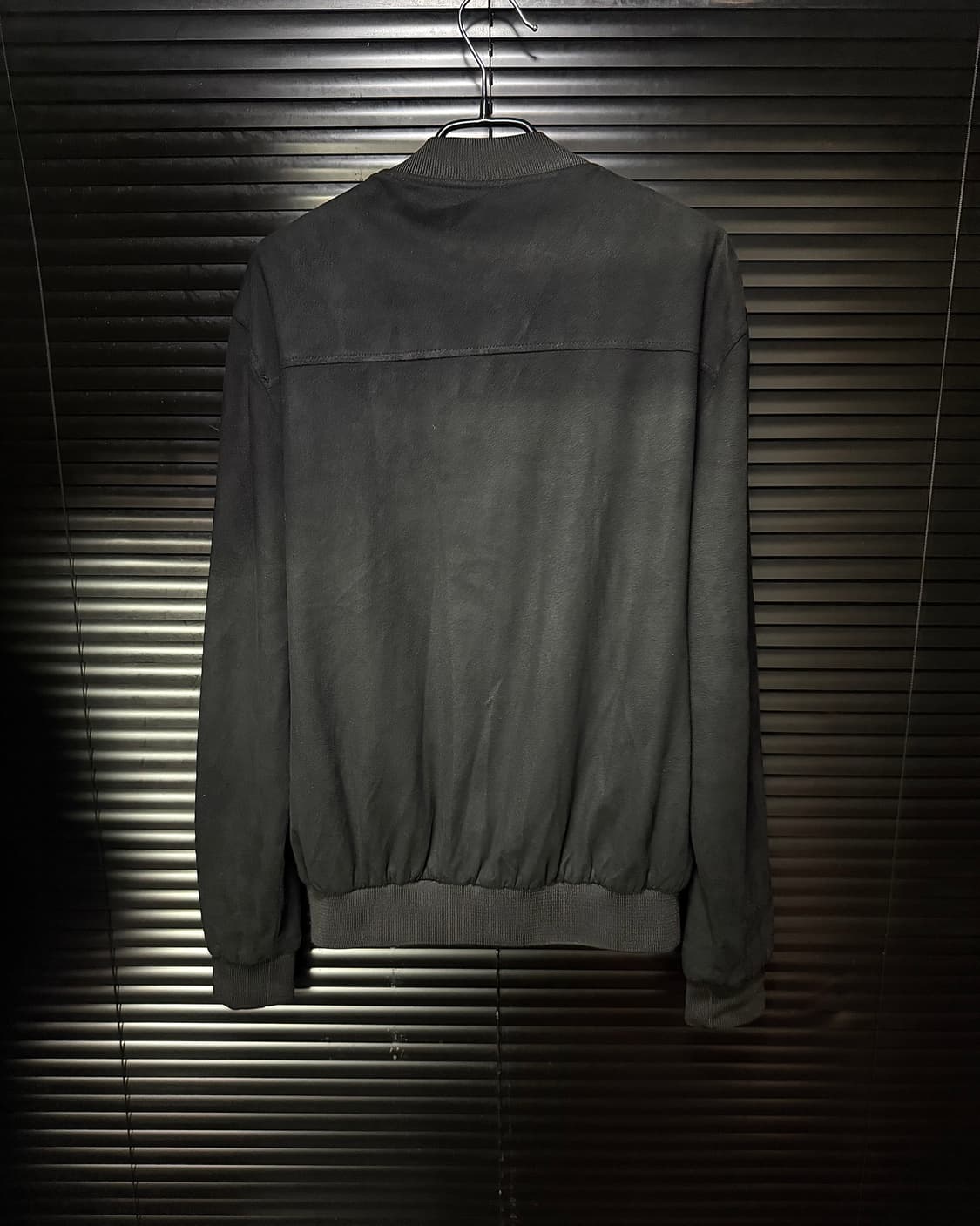 자라 스웨이드 집업 블루종 봄버 자켓 블랙 L 100 락시크 고스 펑크  상품이미지5