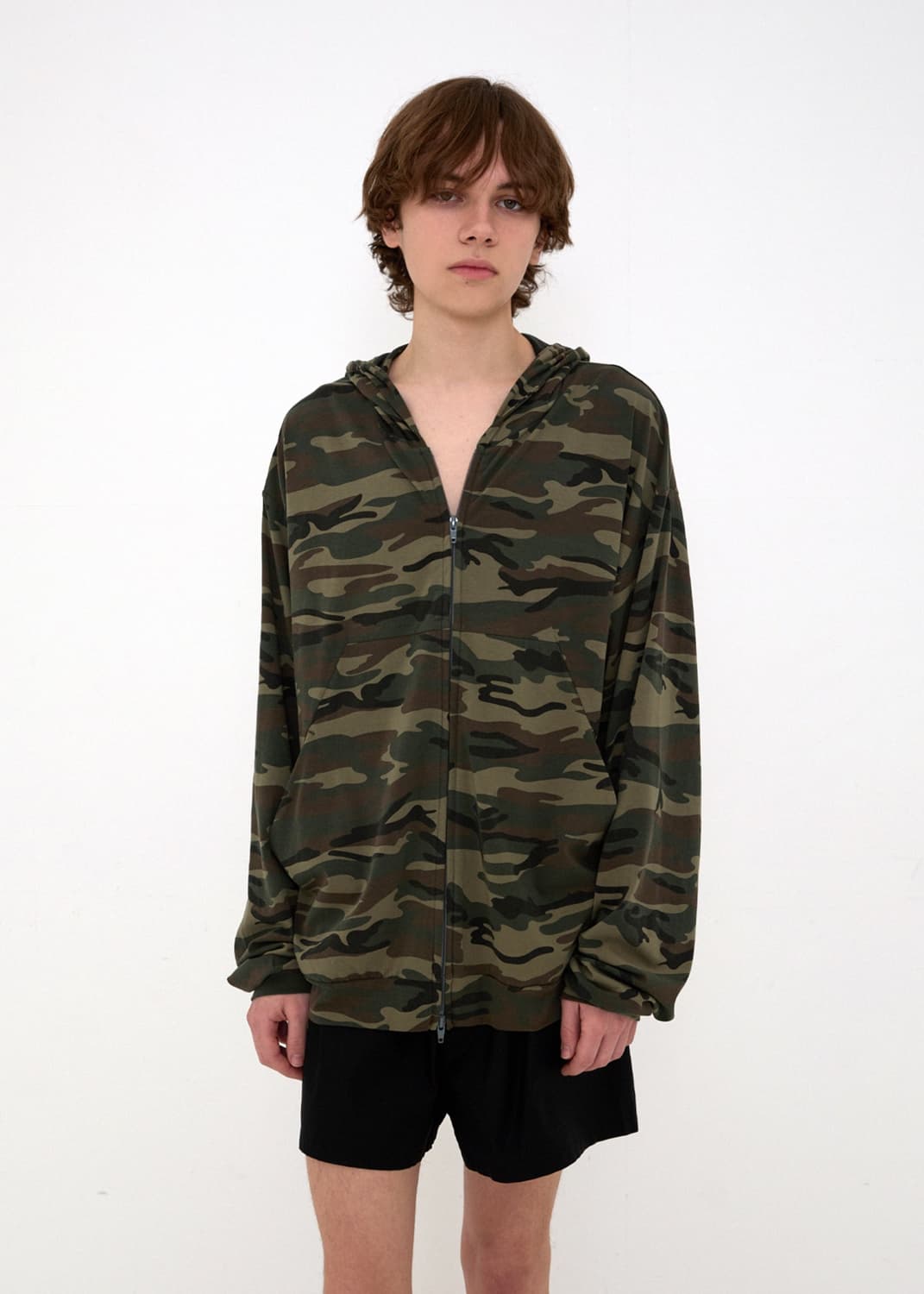 261 CAMO LIGHTWEIGHT ZIP HOODIE (WOODLAN 상품이미지5