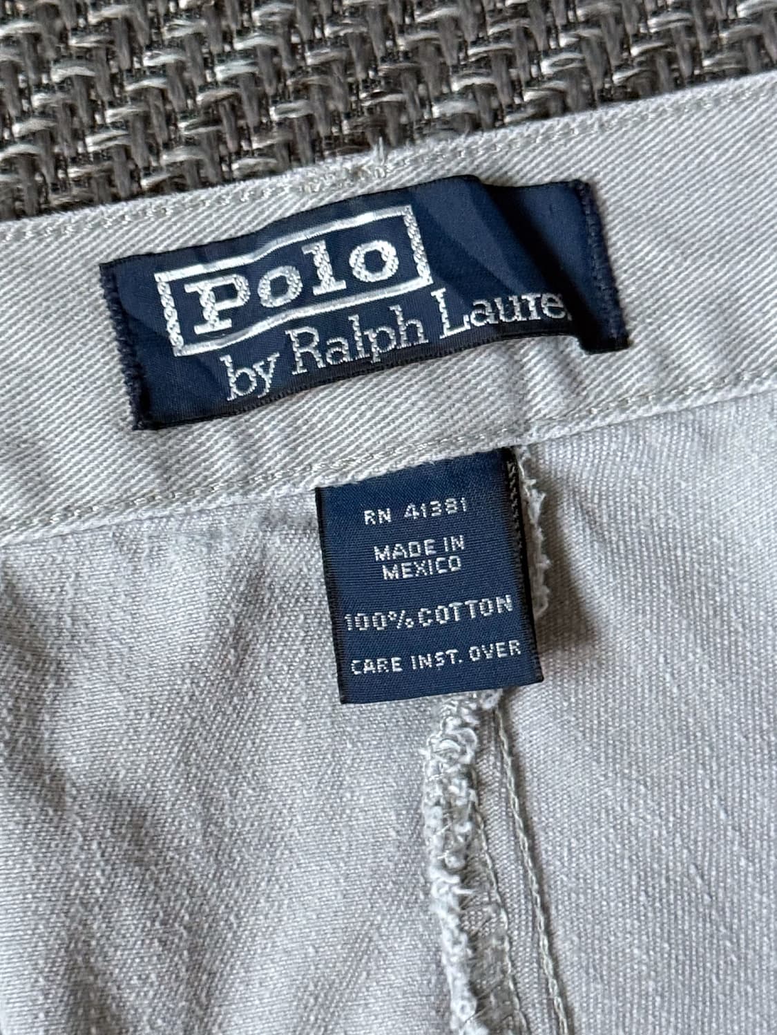 (34) 90s 폴로 랄프로렌 앤드류 더블 플리츠 치노 팬츠 상품이미지4