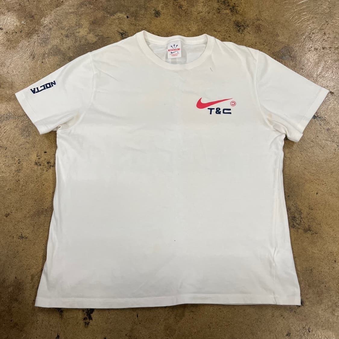 [정품/L] 나이키 녹타 T&C 반팔 티셔츠 화이트 b15 상품이미지2