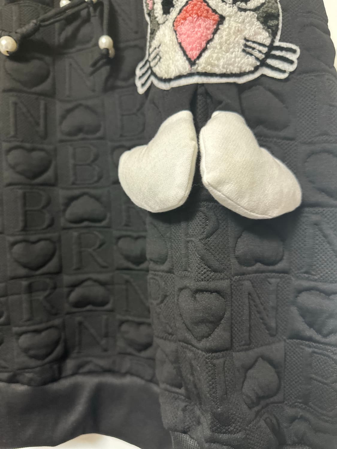 고양이 캐릭터 엠보싱 맨투맨 원피스 상품이미지6