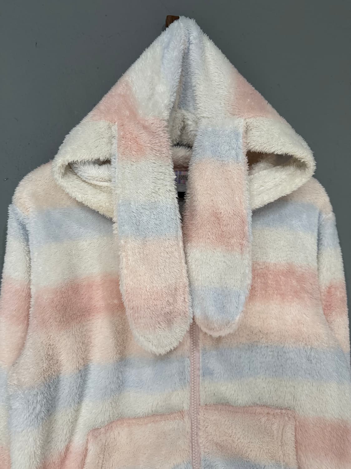 rabbit ear point stripe hood zip-up 상품이미지6