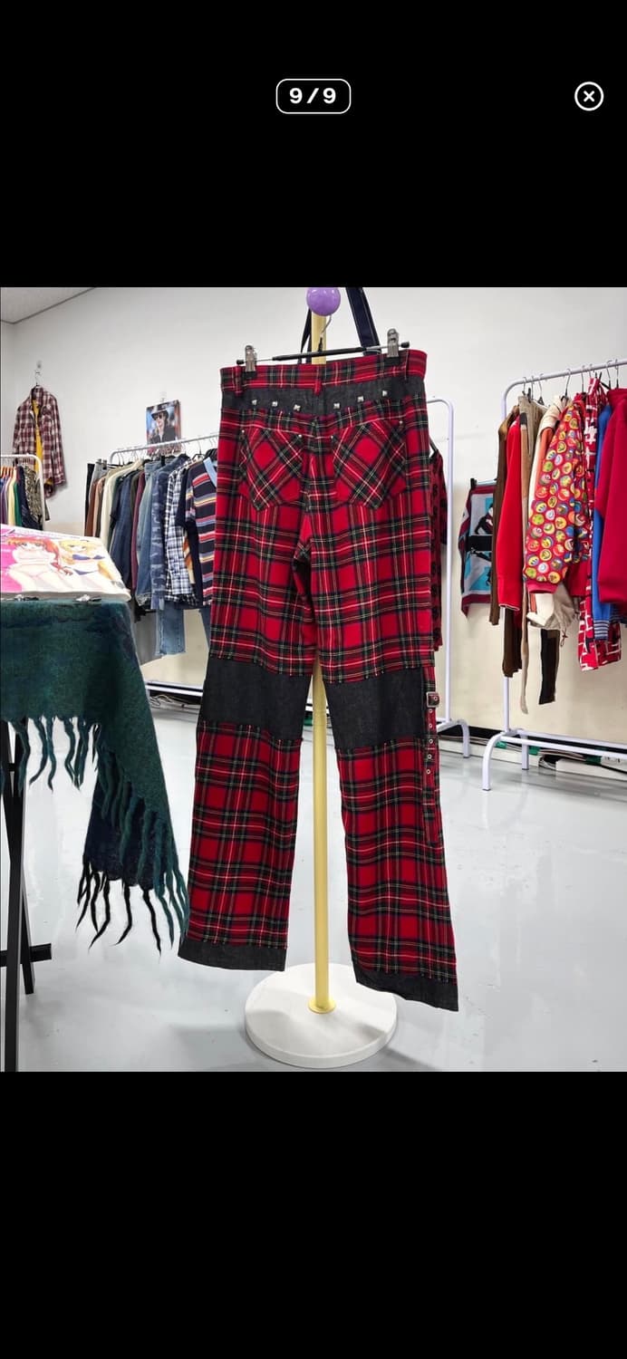 Bettys Blue 빈티지 본디지 스트랩 펑크 팬츠 상품이미지9