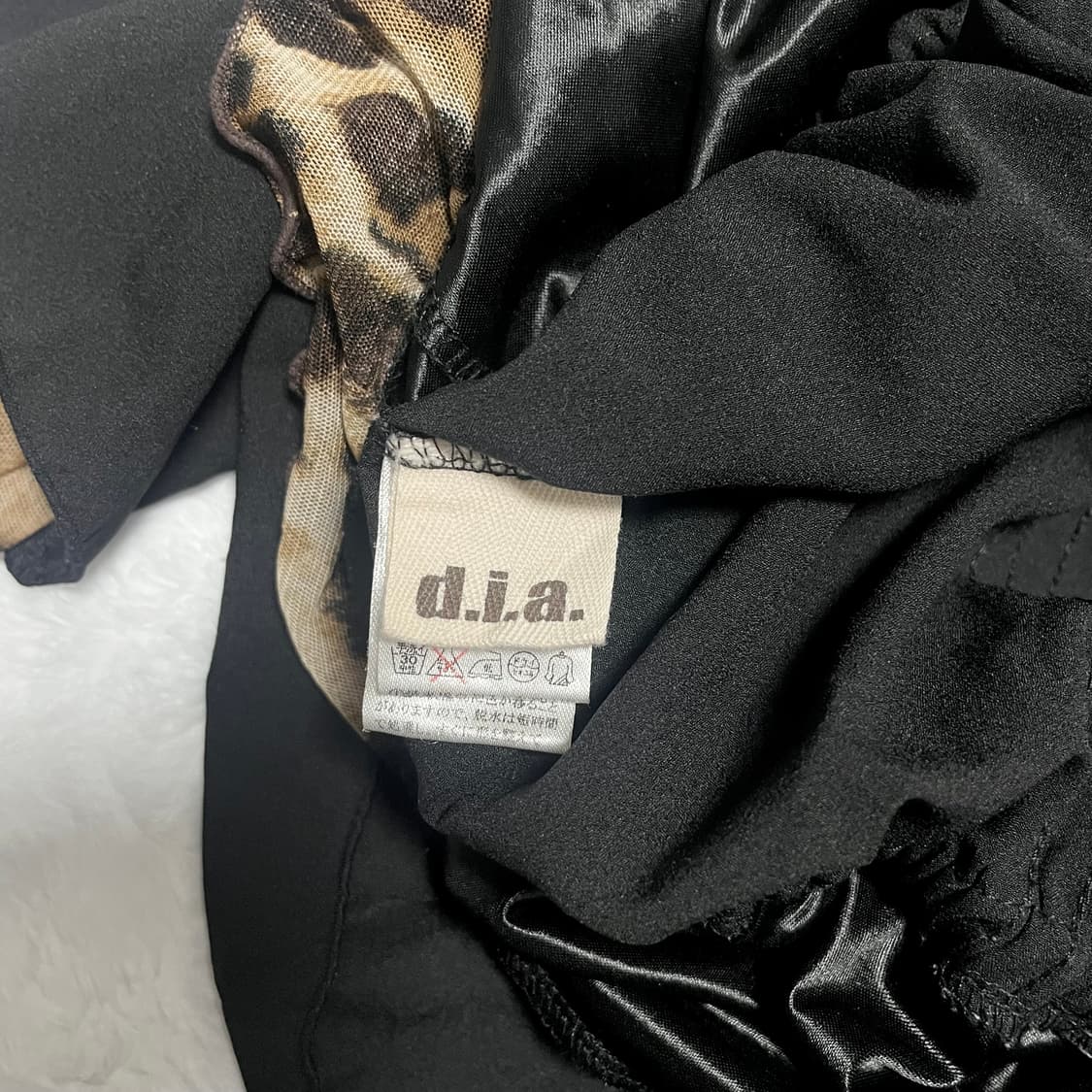 d.i.a 다이아 오프숄더 호피 갸루 원피스 상품이미지5