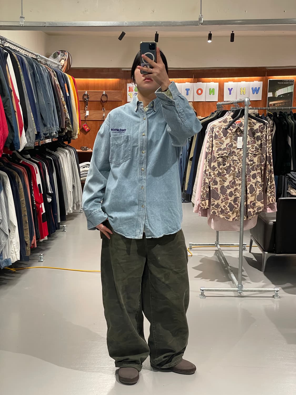 빈티지 데님 셔츠   상품이미지5