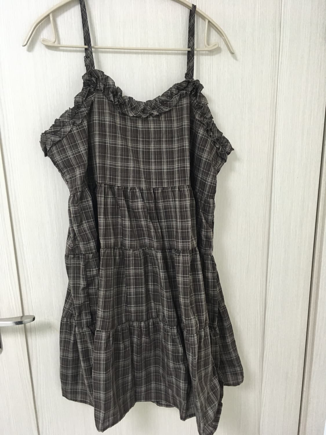 새상품) 당당걸 체크 나시원피스 상품이미지1