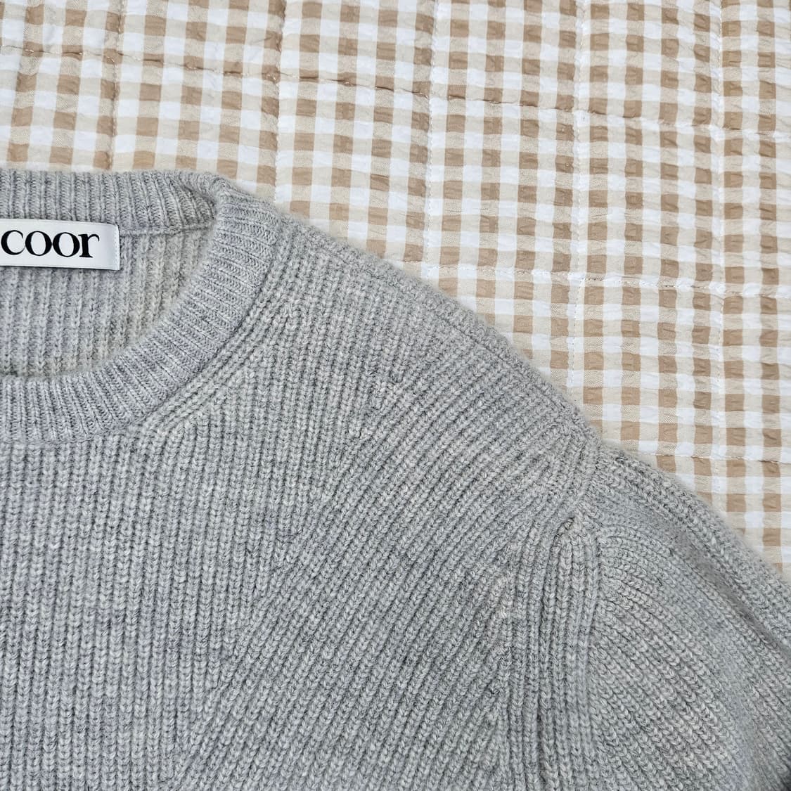 COOR 쿠어 울 캐시미어 니트 스웨터 남자100 상품이미지3