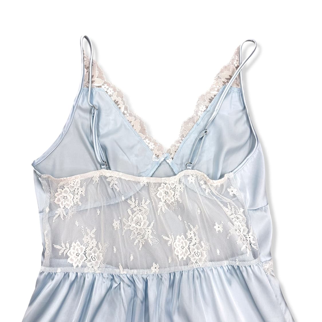 Sky Blue Lace Detail Long Slip Dress 상품이미지3