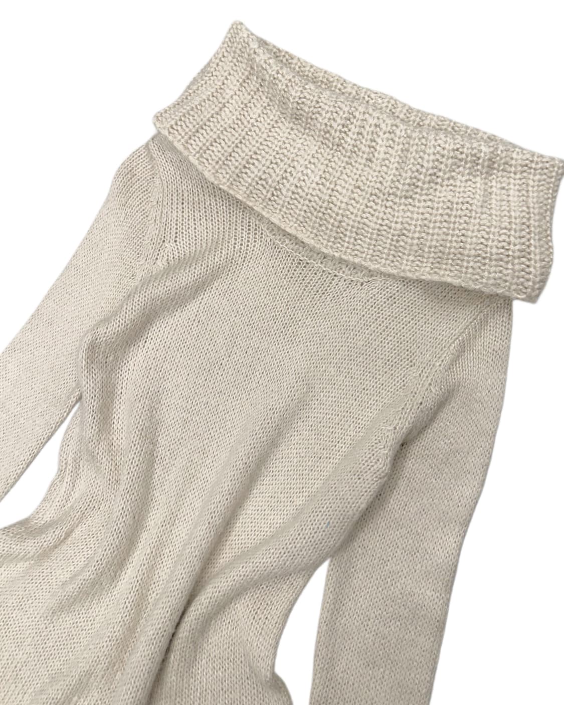 oatmeal off-shoulder knit dress 상품이미지2