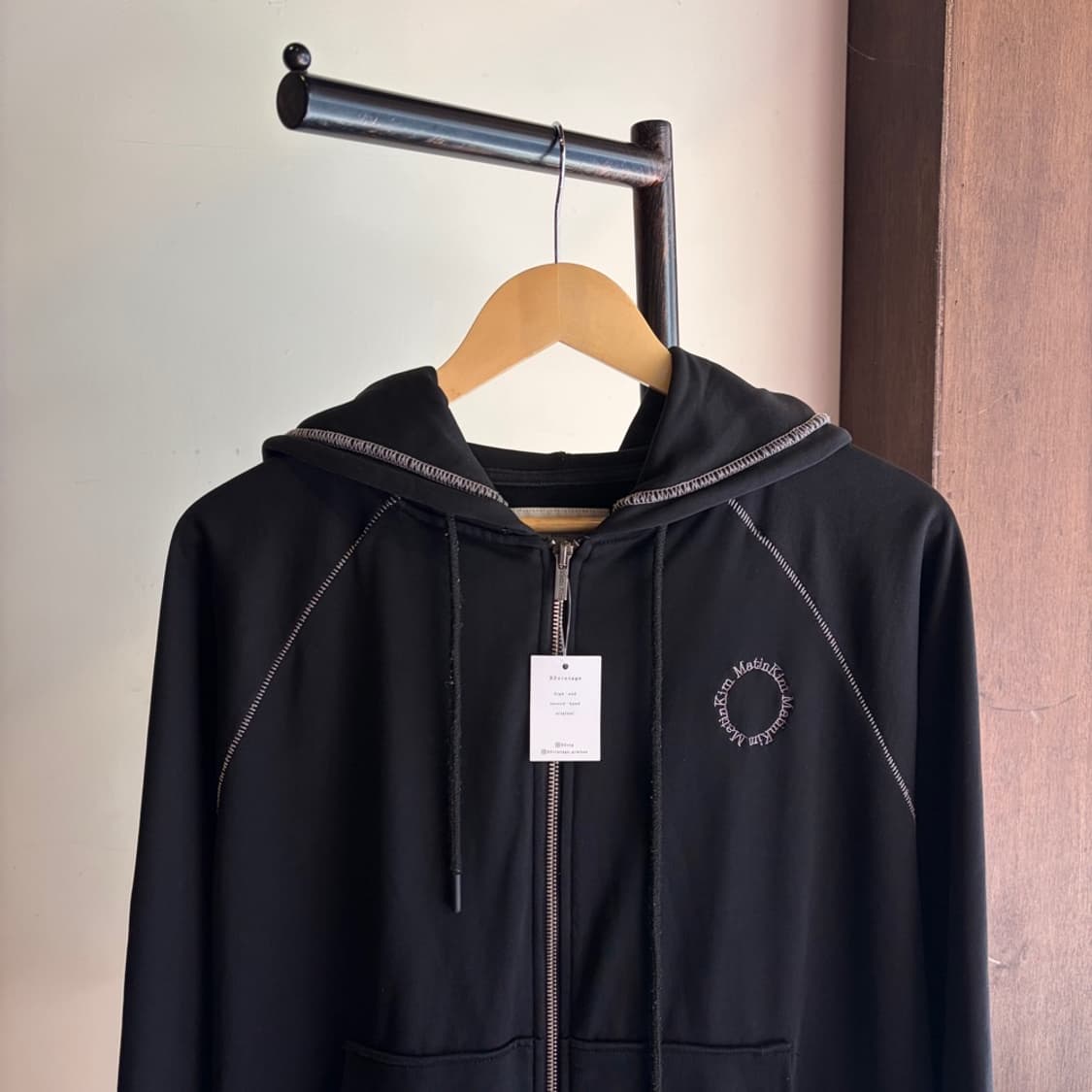 16693 - 마뗑킴 스티치 후드 집업 상품이미지1