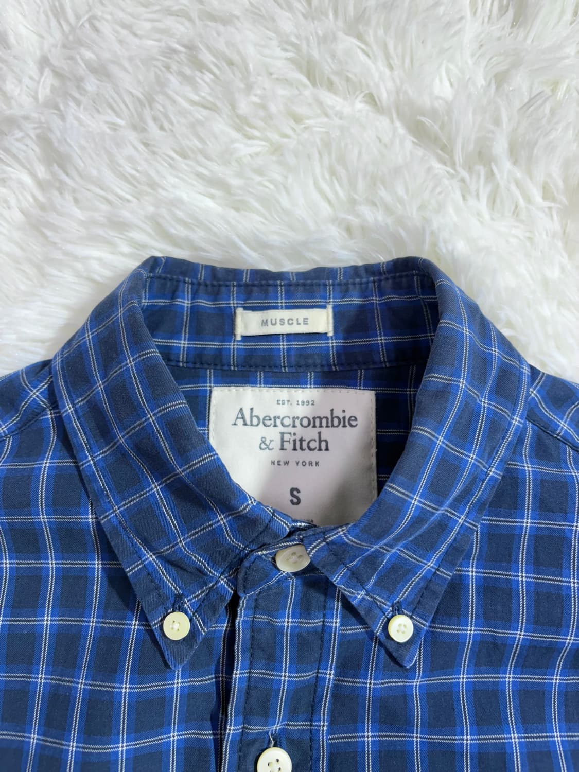 아베크롬비 자수로고 체크 셔츠  상품이미지5