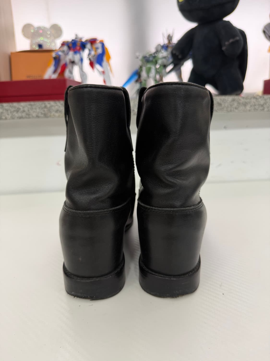 정품) 이자벨마랑 블랙 가죽 앵클 부츠 40 상품이미지5