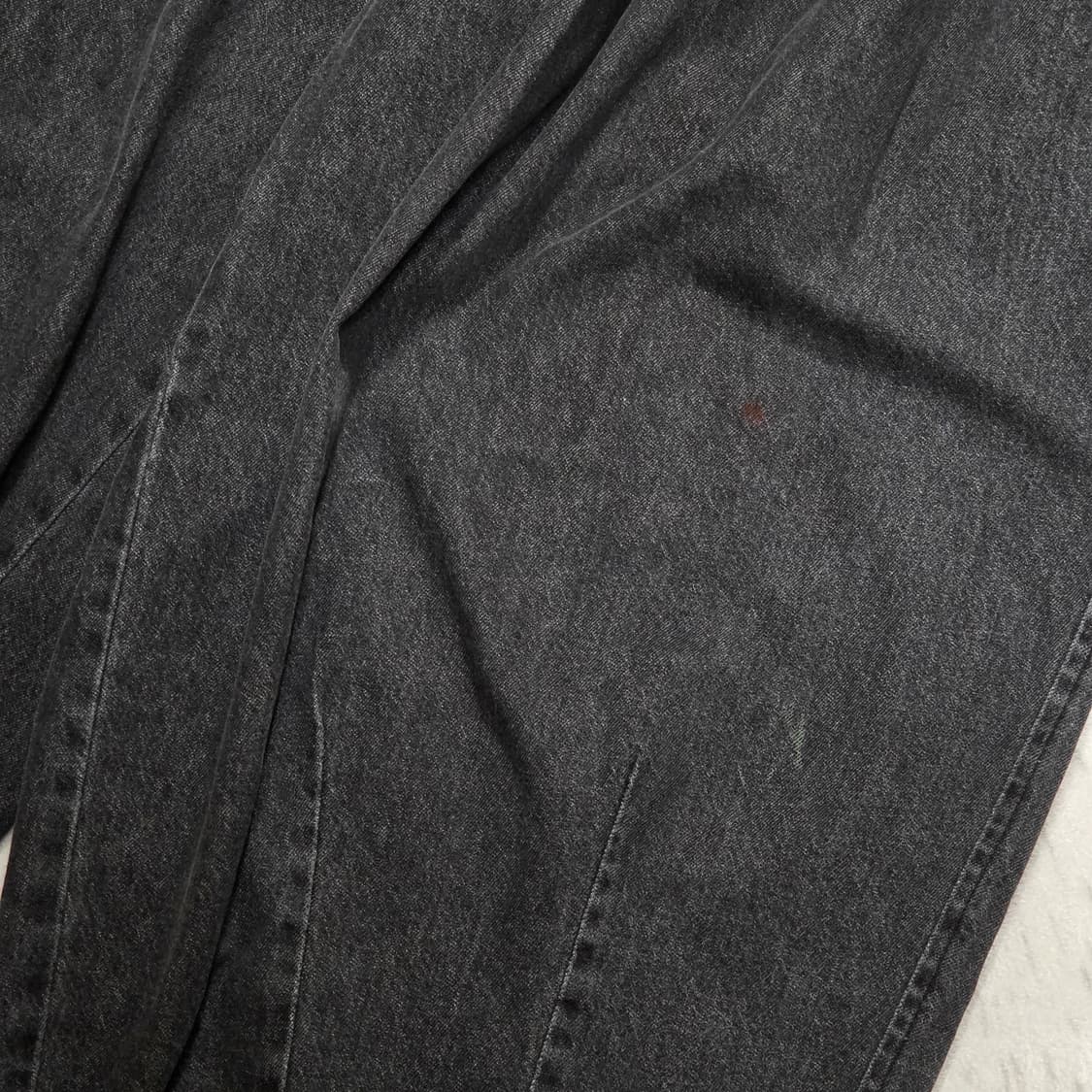 빈티지 벌룬핏 그레이 밴딩 데님 팬츠 상품이미지3