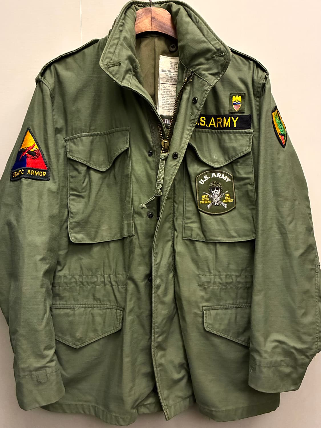 (S/R)80s USA ALPHA 알파인더스트리 민수용 m65 필드자켓 상품이미지1