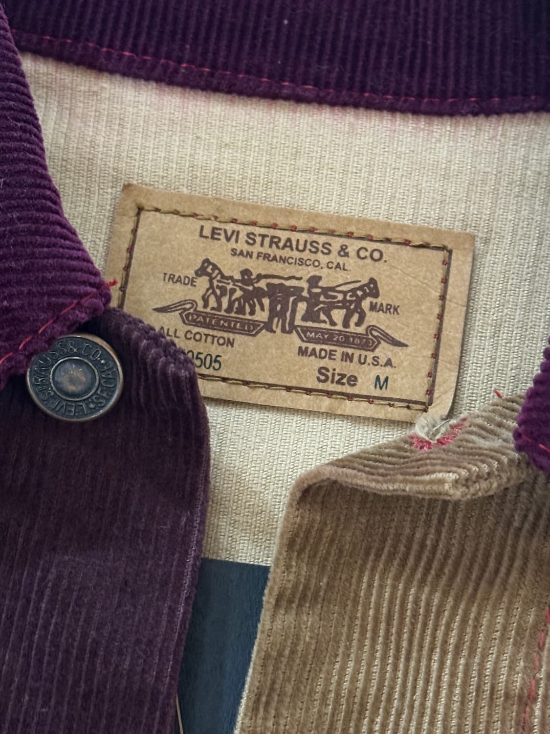 [M] 리바이스 멀티 컬러 코듀로이 자켓 상품이미지3