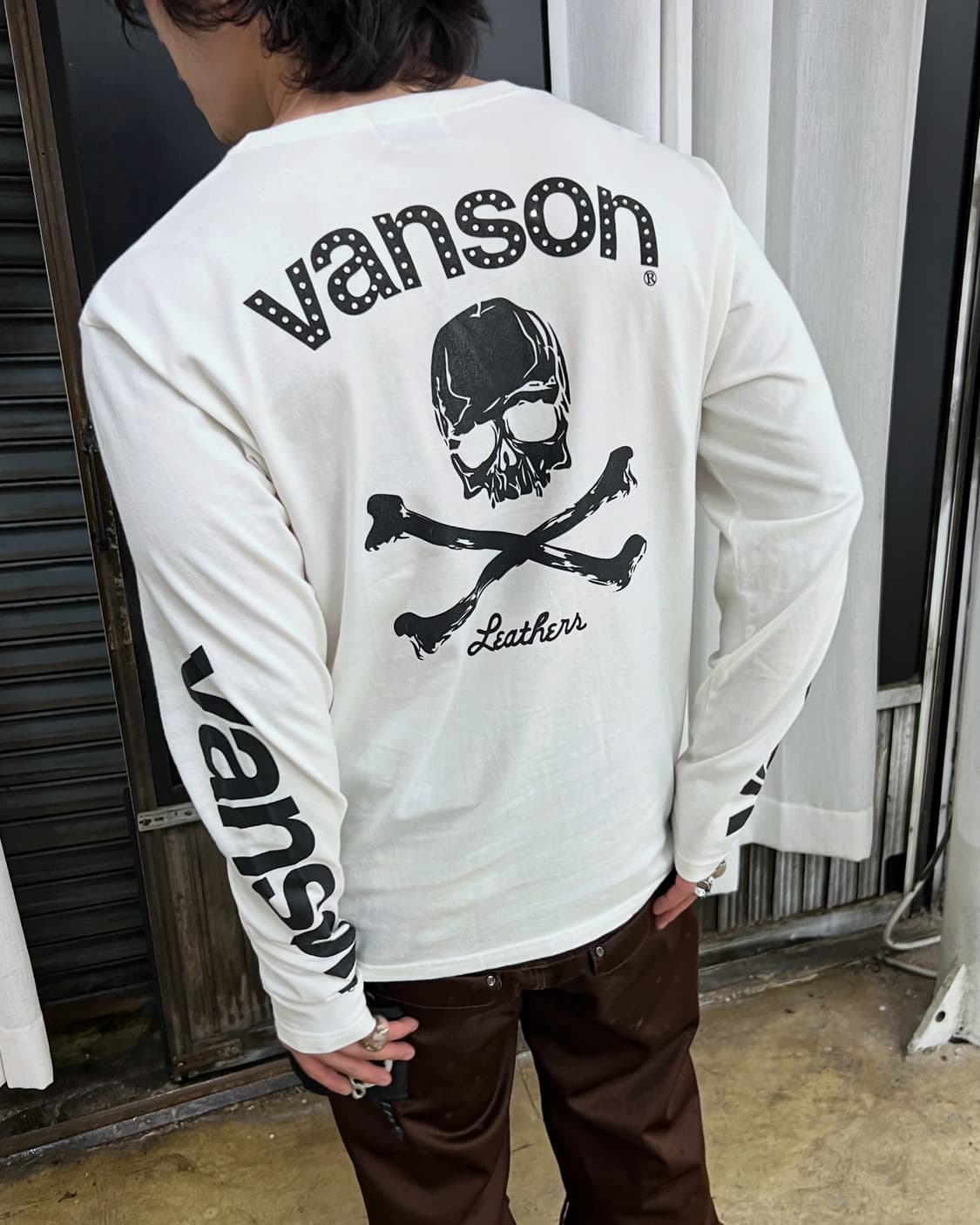 Vanson Leathers skull cubic long slv 상품이미지1
