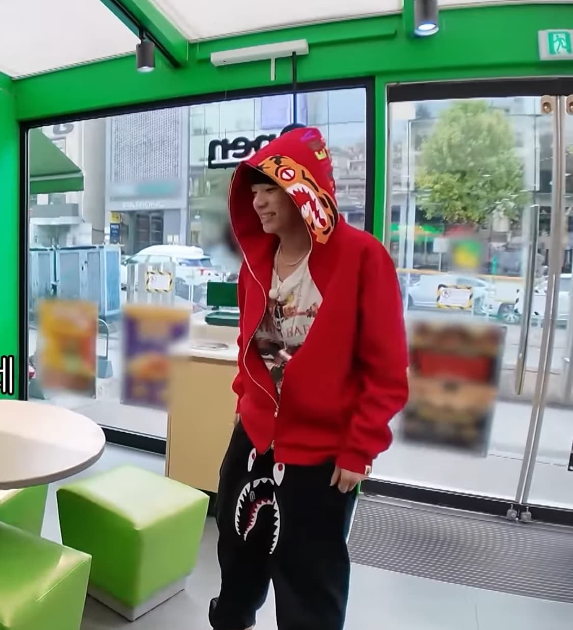 베이프 타이거 후드집업 그레이 M 상품이미지5