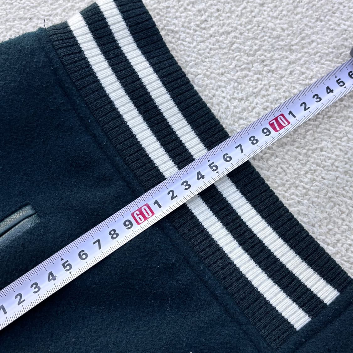 100 벤셔먼 블랙 바시티 자켓 0324E 상품이미지5