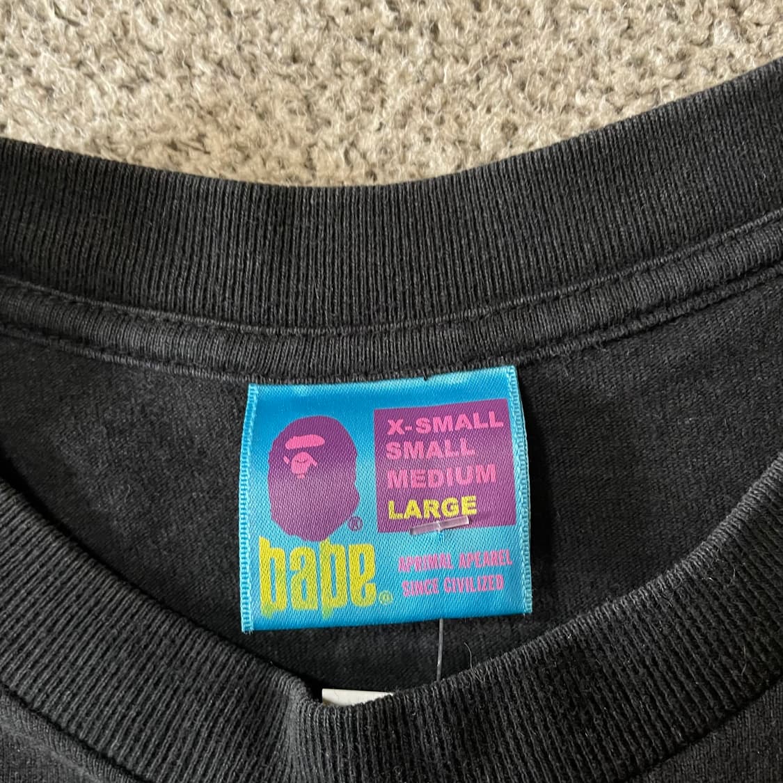 베이프 빅로고 롱슬리브 티셔츠 상품이미지5