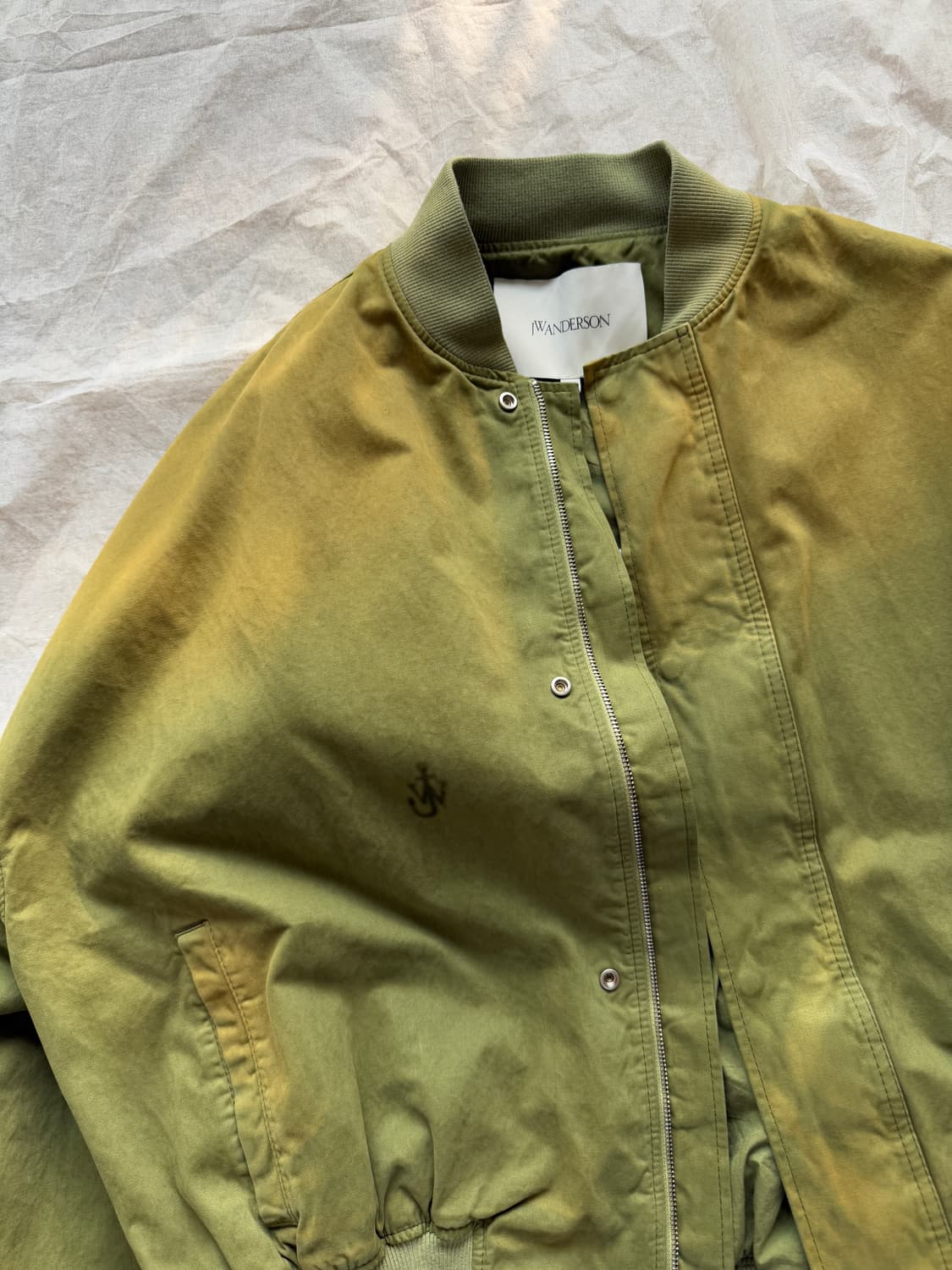 [L] JW앤더슨 코튼 봄버 자켓 올리브 상품이미지4