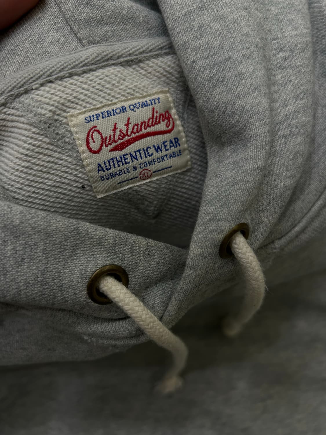 [XL]아웃스탠딩 리버스 헤비 후드/그레이 상품이미지4