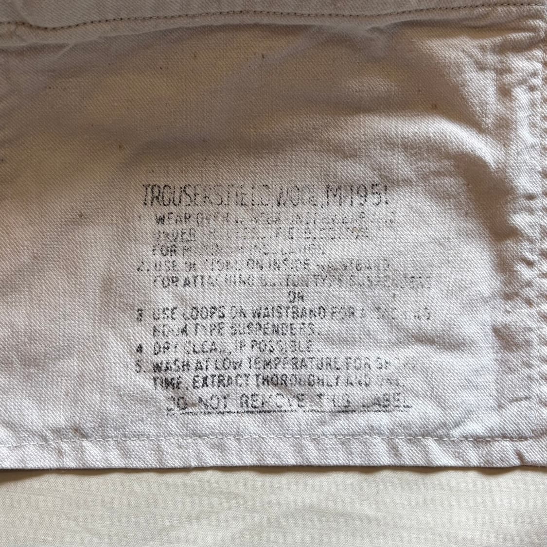 [M-R] 50s US ARMY M-1951 울 필드 트라우저스 상품이미지8