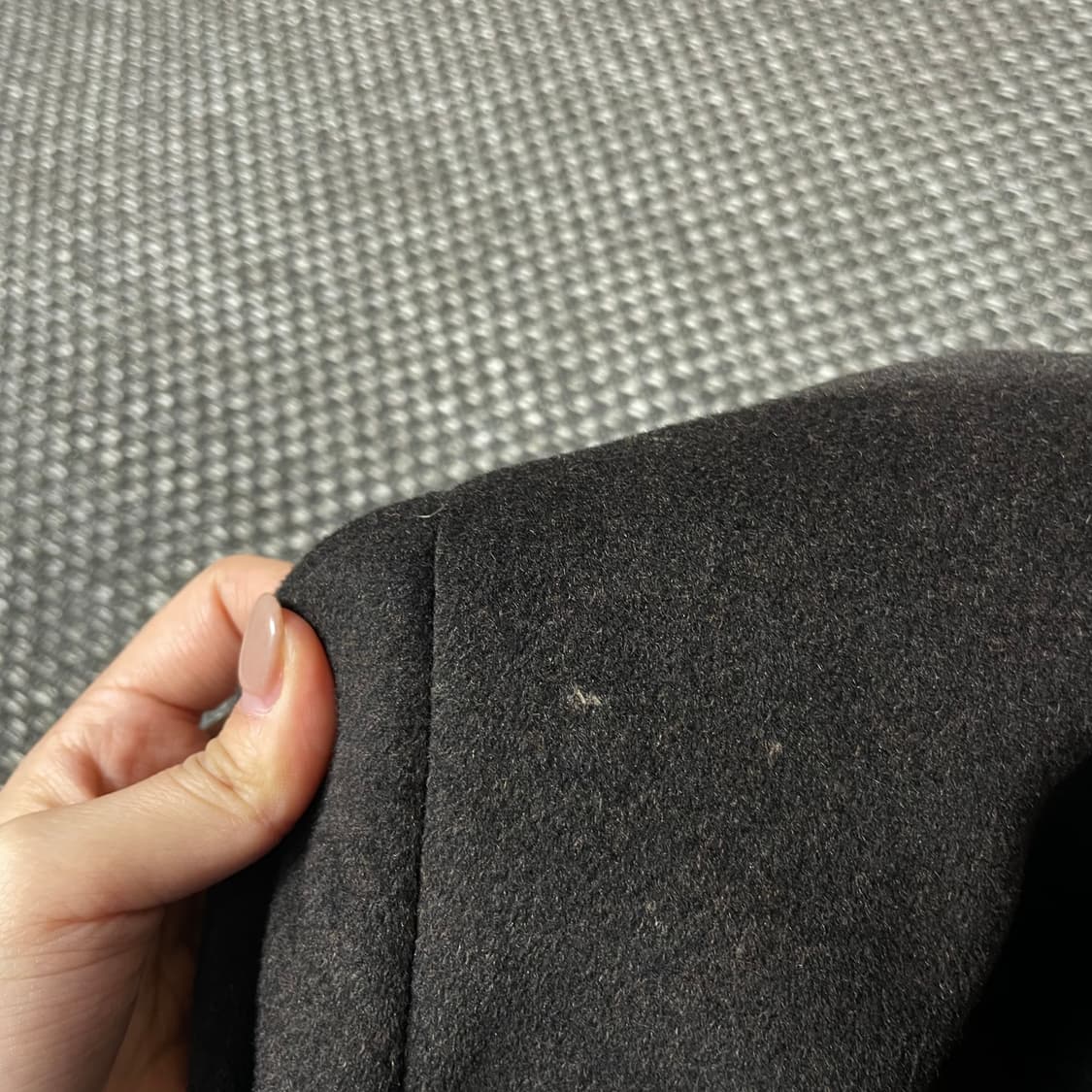 소로지오 블랙 히든버튼 캐시미어 코트 2XL 상품이미지5