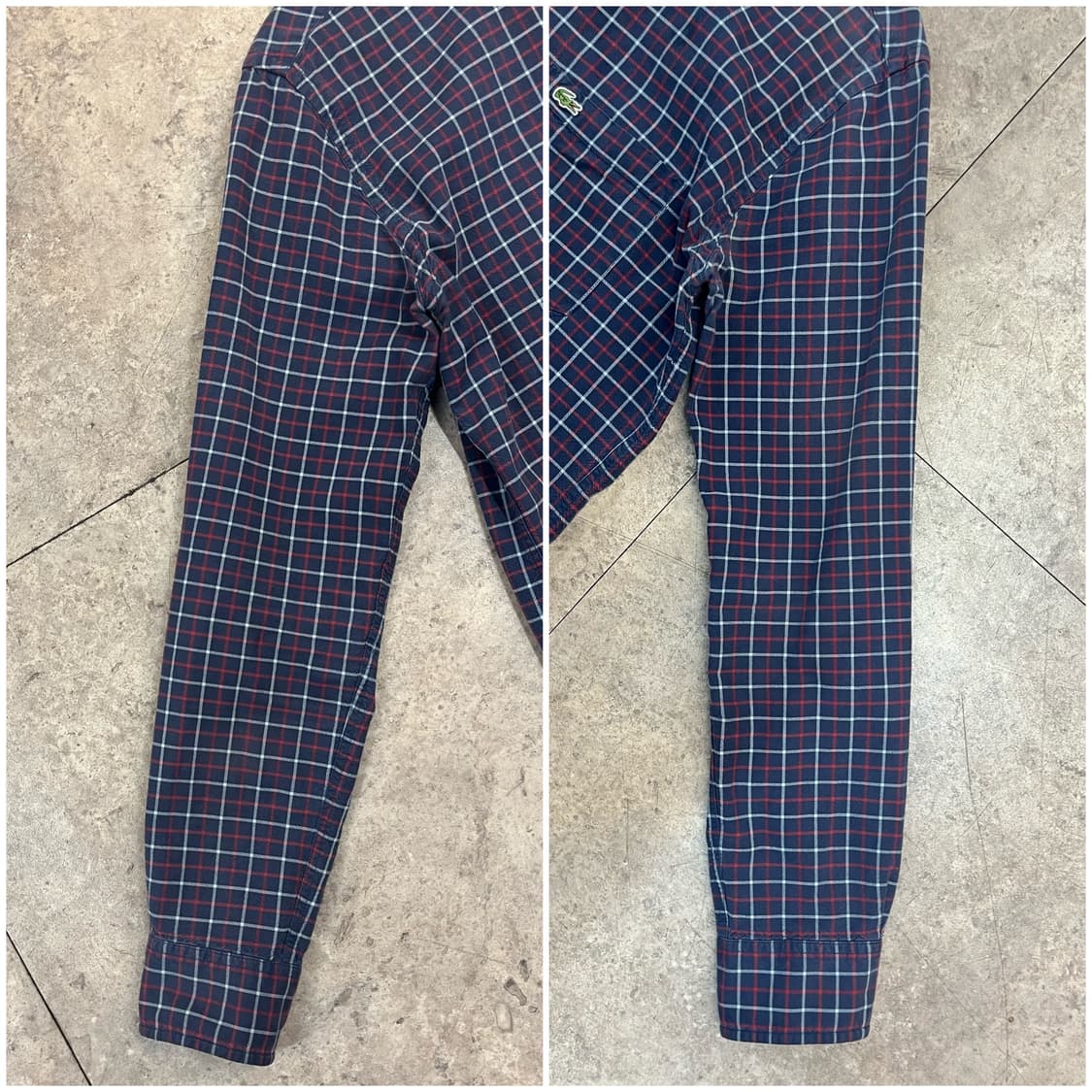 라코스테 체크 포켓 셔츠 네이비 40 #csz2441 상품이미지6