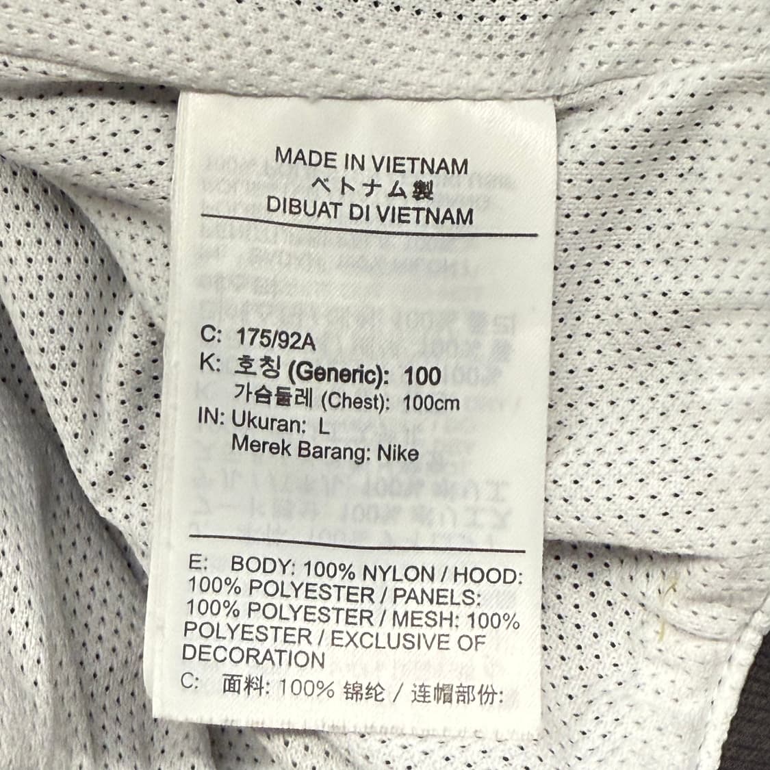 [정품/L] 나이키 바람막이 블랙 화이트 b15 상품이미지6
