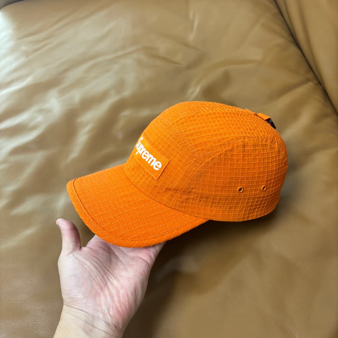 Supreme 슈프림 오렌지 캠프캡 모자 (Ripstop Orange) 상품이미지4