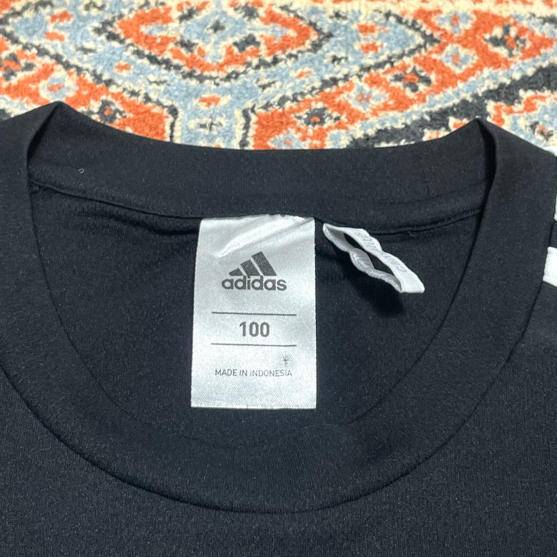 아디다스 삼선 블랙 져지 티셔츠 남성100 상품이미지3