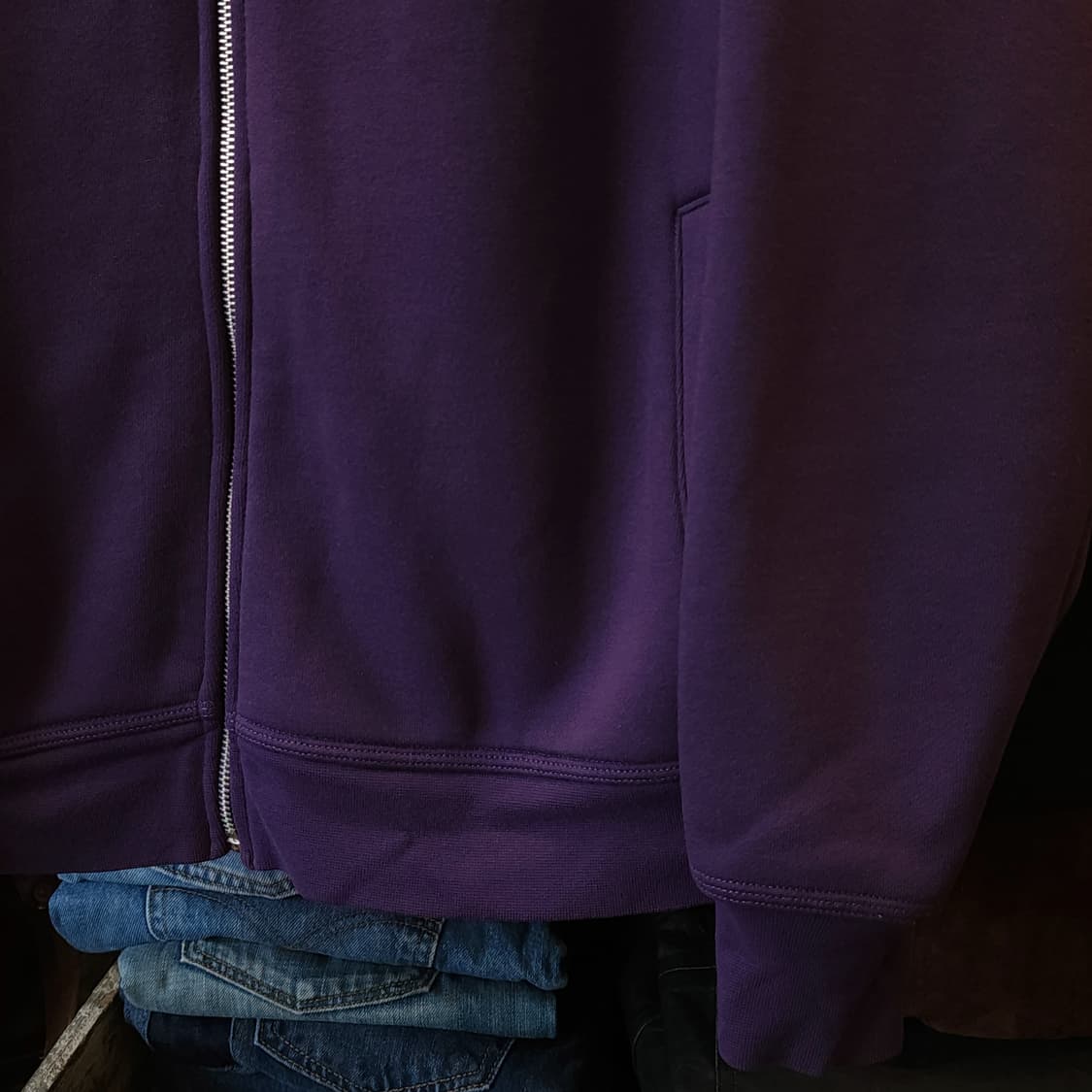 나이키 마원 집업 자켓 퍼플컬러 기모 라이닝 L 상품이미지6