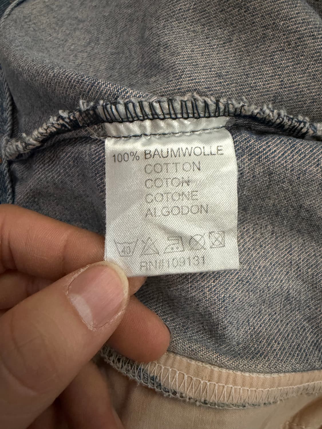 90s 빈티지 초오버핏 연청 데님 자켓 (빅사이즈 청자켓) 상품이미지5