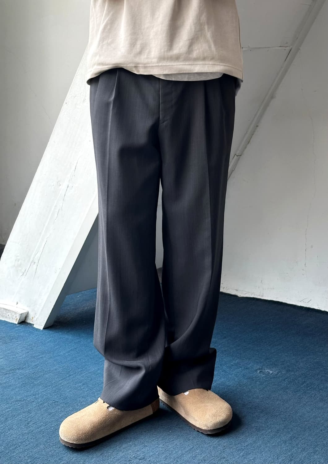 Tropical wool blend 2 pleats trouser 상품이미지10