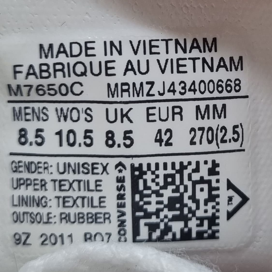 컨버스 척테일러 화이트 남성하이탑270. 상품이미지6