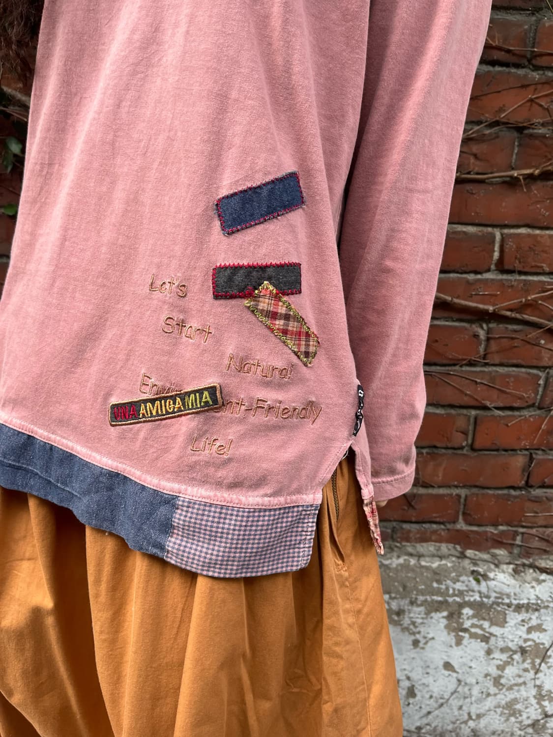 일본무드 패치 롱슬리브 상품이미지4