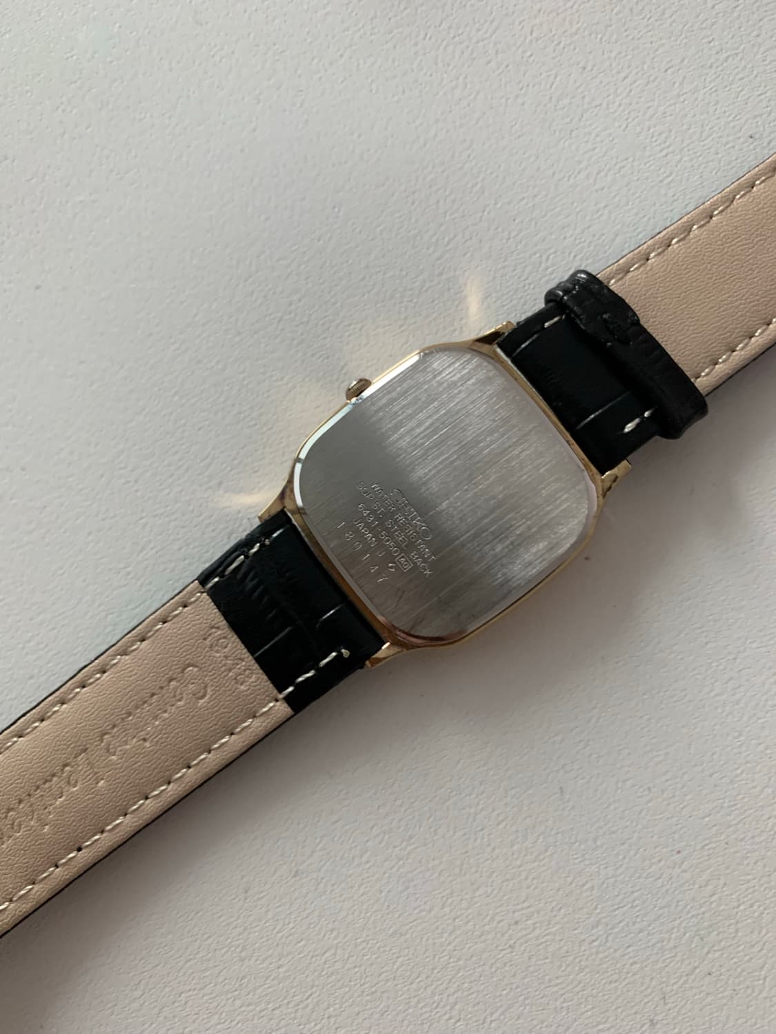 세이코 Seiko 스퀘어 쿼츠 골드 상품이미지4