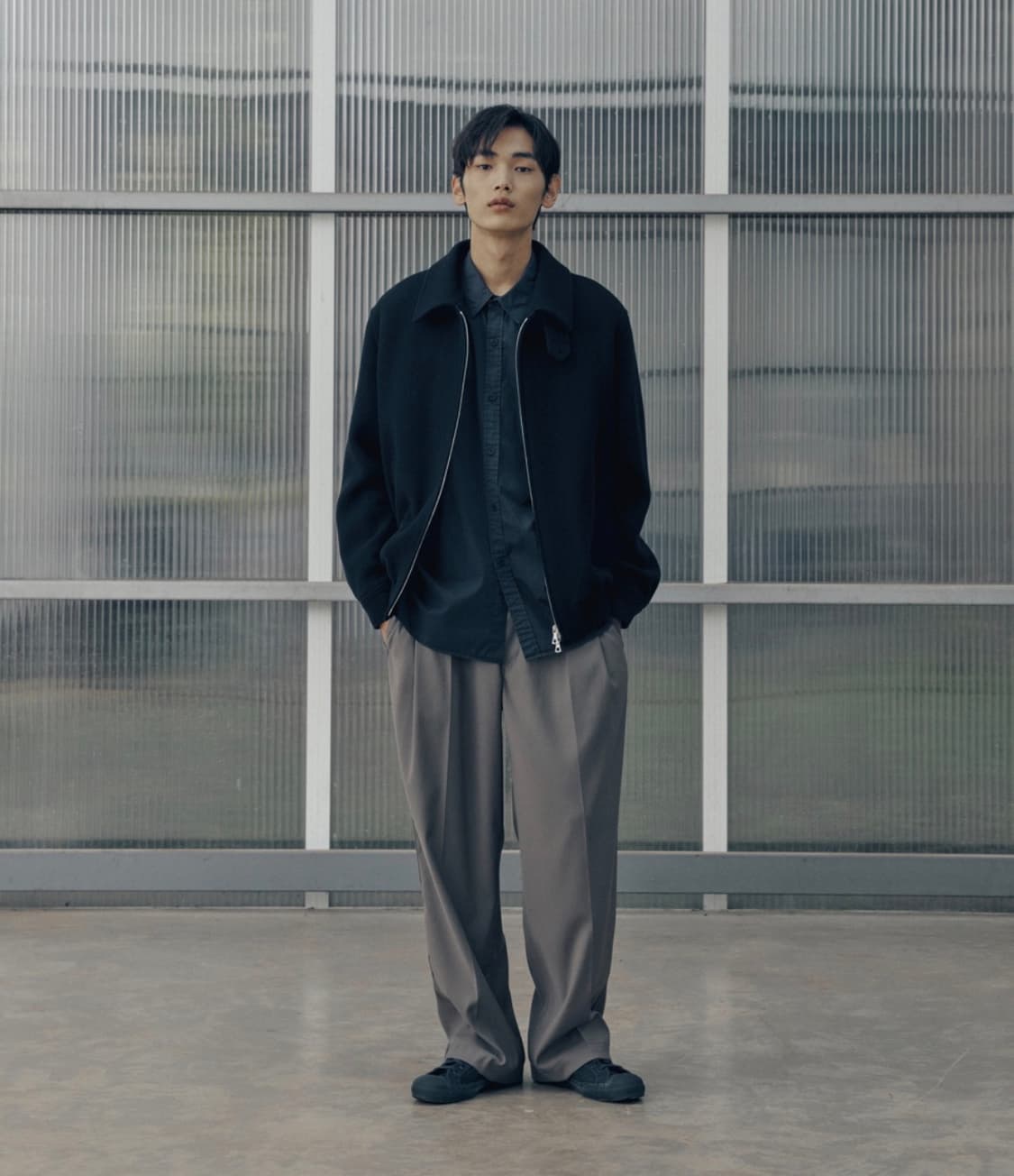 어나더오피스 볼륨 블루종(다크네이비/02사이즈) 쿠어벨리에포터리해브해드 상품이미지4