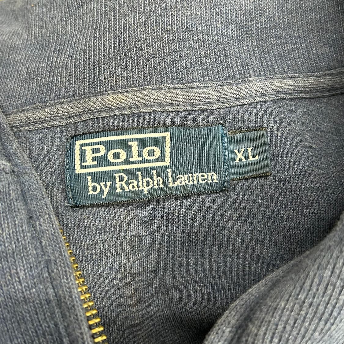 XL 폴로랄프로렌 다크블루 반집업 니트 상품이미지4